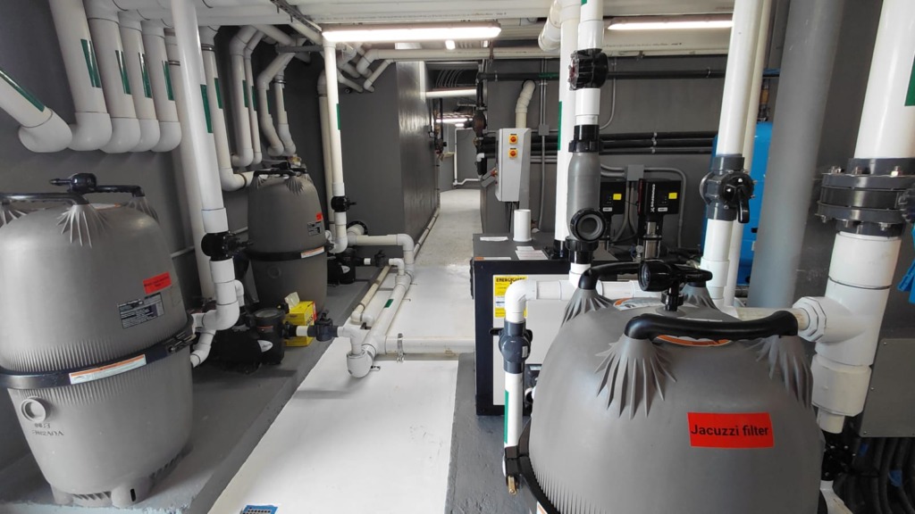 Mechanical plant room, as built — Peninsula 8