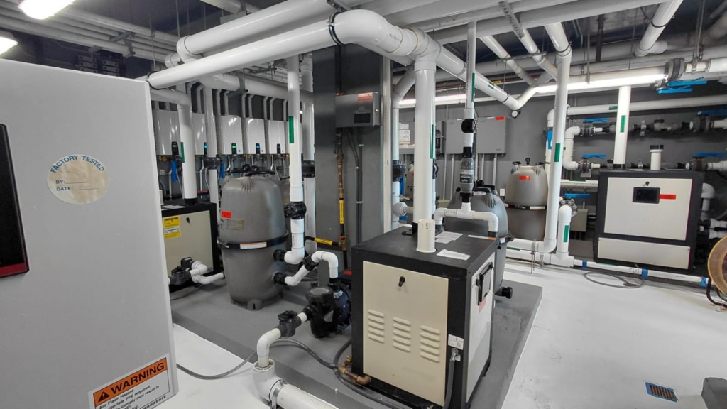 Mechanical plant room, as built — Peninsula 8