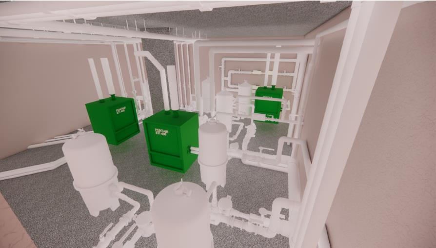 Coordinated 3D plant room model — Peninsula 8